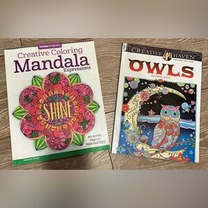 Creative Coloring Mandala and Owl‎ Coloring Book For Adults